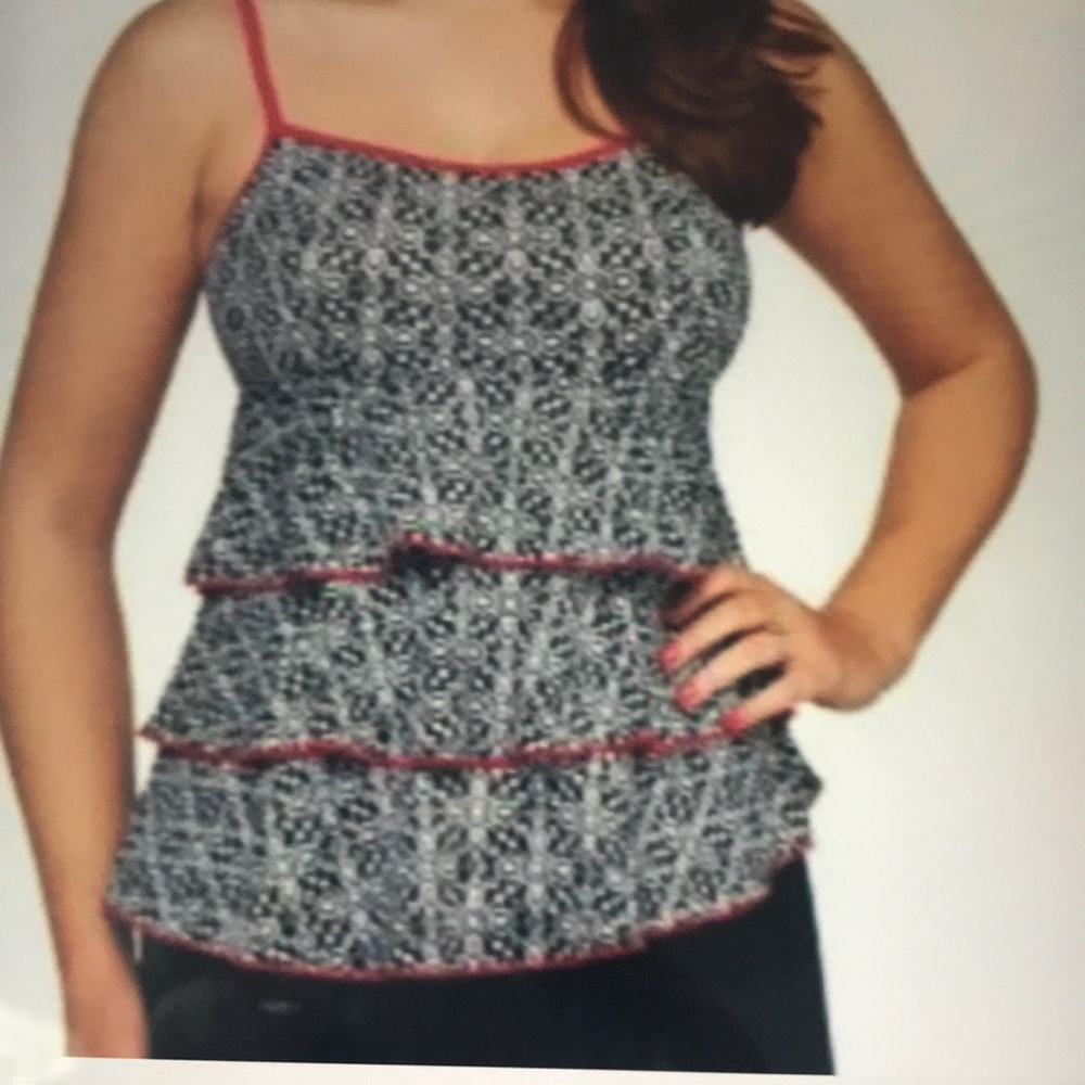 Fit 4 U Scoop Neck Ruffle Tankini